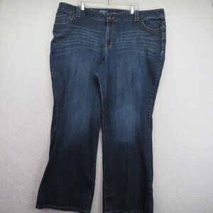 Lane Bryant Jeans Womens Size 26 Average Blue Dark Wash Denim Distinctly Boot